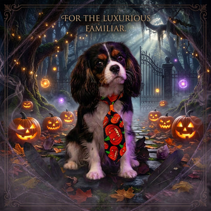 Familiar Halloween Pet Necktie