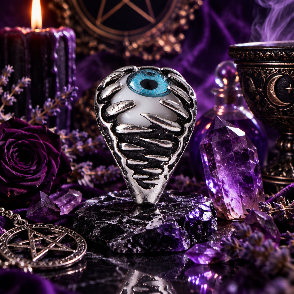Halloween Demon Eye Ring - Bold Alloy Statement Ring Sorceress Sanctuary