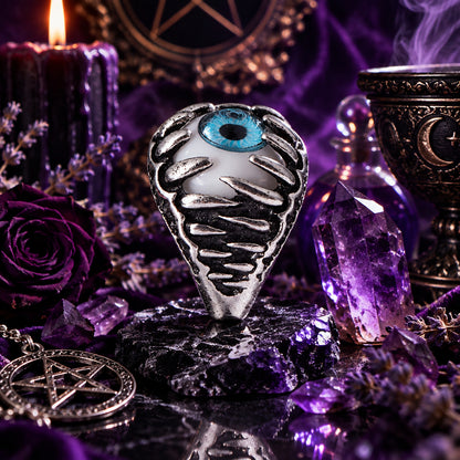 Halloween Demon Eye Ring - Bold Alloy Statement Ring Sorceress Sanctuary