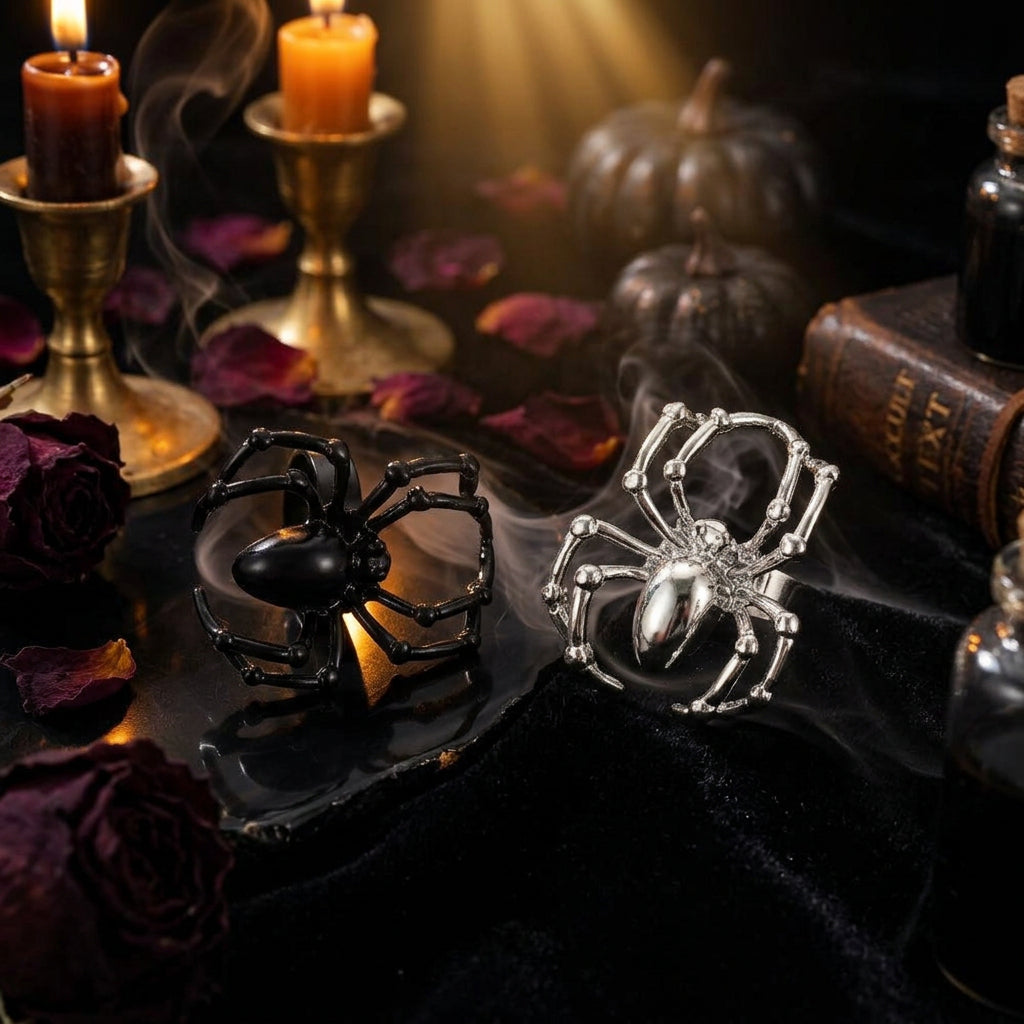 Universal Halloween Trick Spider with Adjustable Ring Sorceress Sanctuary