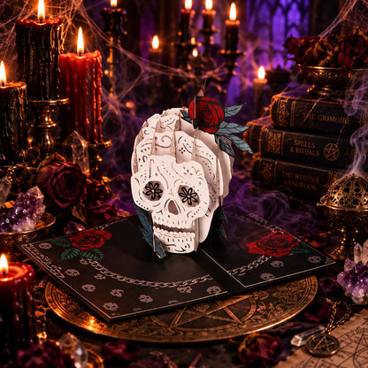 Rose Skull Pop Card from Sorceress Sanctuary, main product photo