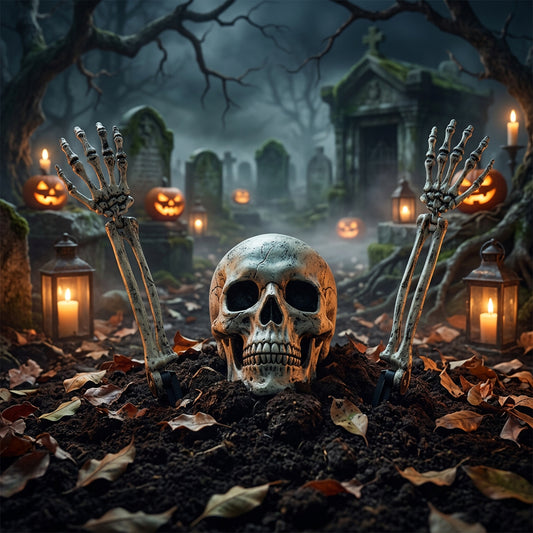 Glowing Skeleton Garden Decor, view 2