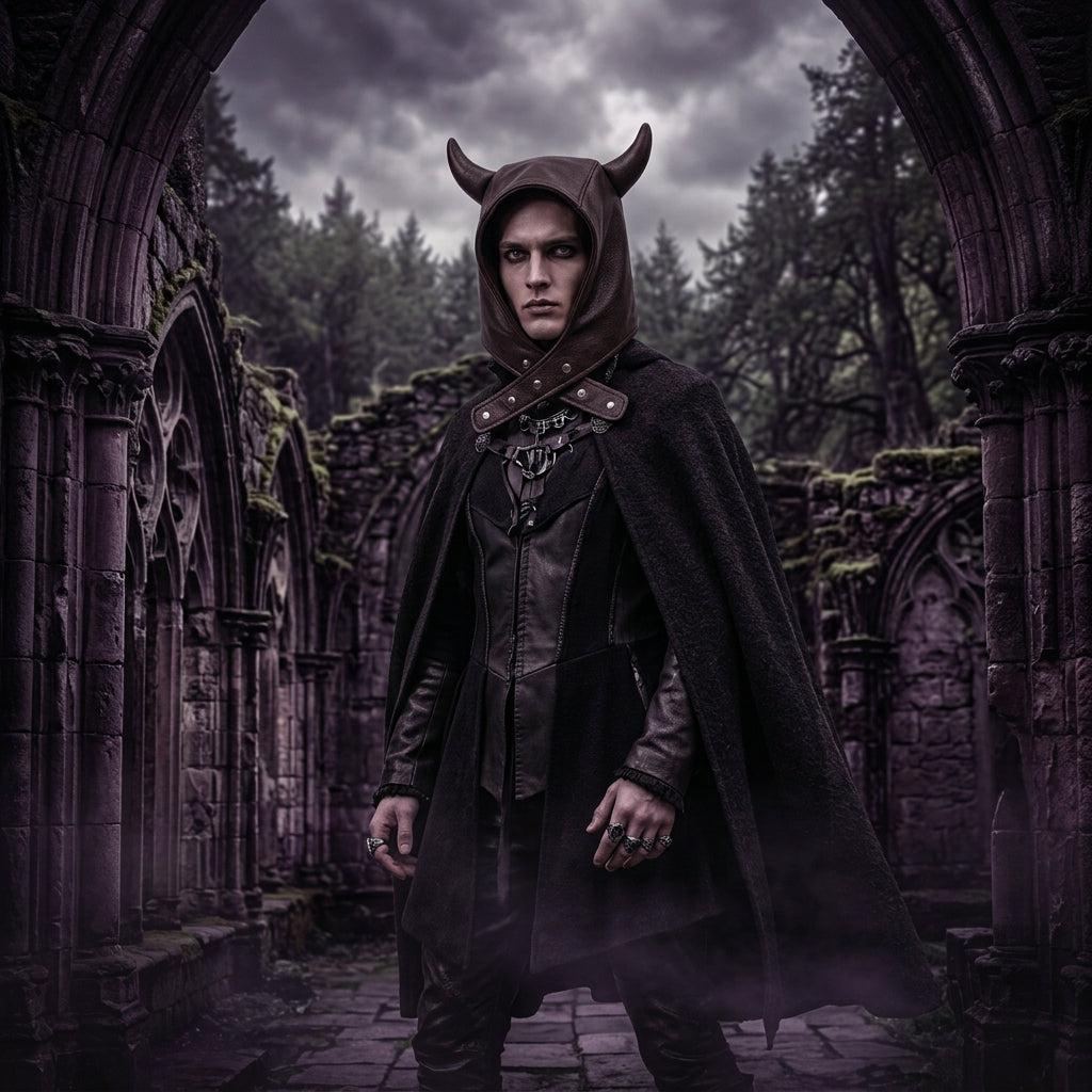 Dark Cute Devil Ear Hoodie Hat for Fall/Winter Sorceress Sanctuary