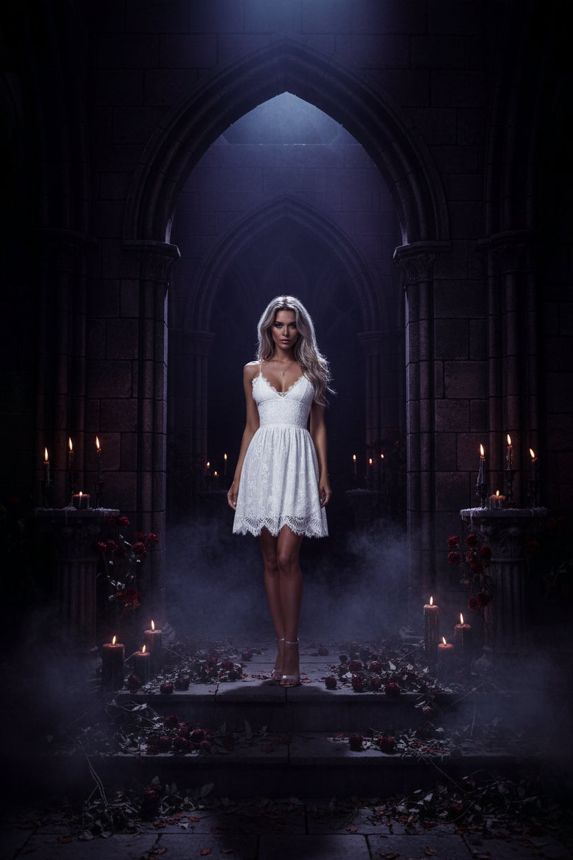 Lace Sleeveless Mermaid Dress Sorceress Sanctuary