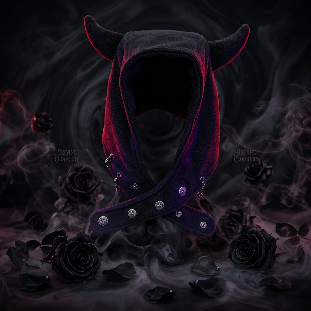 Dark Cute Devil Ear Hoodie Hat for Fall/Winter Sorceress Sanctuary
