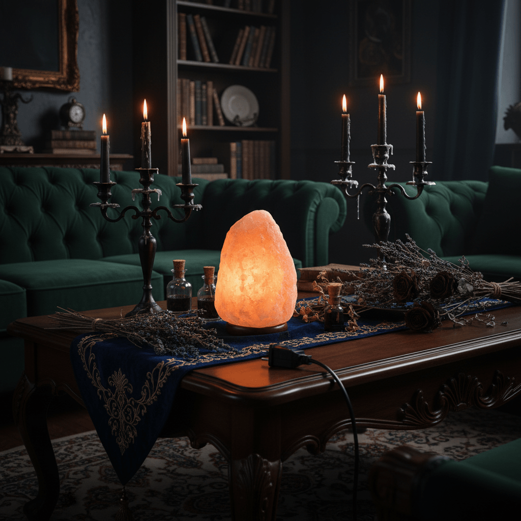 Creative Crystal Salt Lamp Night Light for Bedside Sorceress Sanctuary