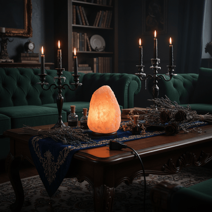 Creative Crystal Salt Lamp Night Light for Bedside Sorceress Sanctuary
