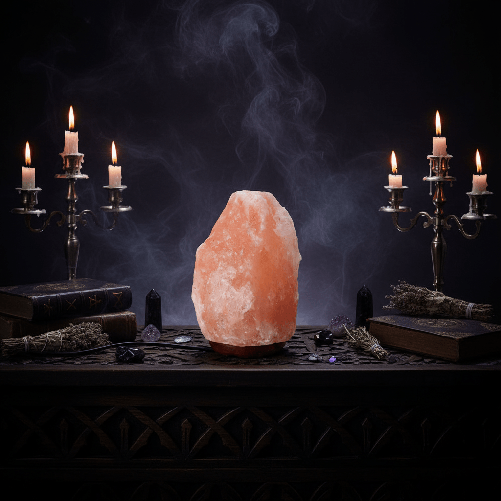 Creative Crystal Salt Lamp Night Light for Bedside Sorceress Sanctuary