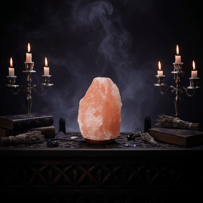 Creative Crystal Salt Lamp Night Light for Bedside Sorceress Sanctuary