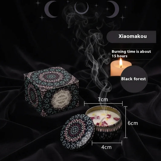Floral Scented Candle - Sorceress Sanctuary Rose Fragrance / 6 CmX4cm Color Box Packaging-Japanese Persimmon / 6 CmX4cm Color Box Packaging-Jasmine Scent / 6 CmX4cm Color Box Packaging-Mango Fragrant Citrus / 6 CmX4cm Color Box Packaging-Peony Flower Fragrance / 6 CmX4cm Color Box Packaging