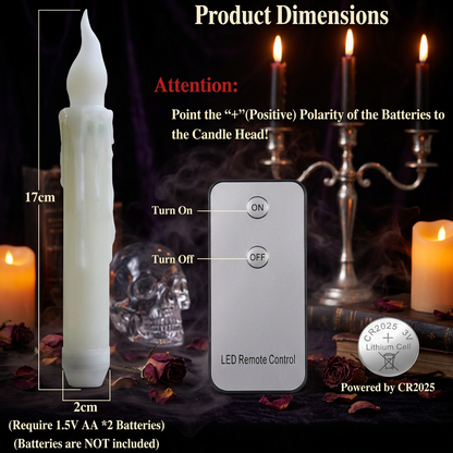 Flameless Altar Taper Candles, view 4