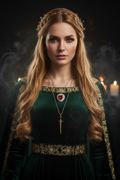 Heart Diamond Love Pendant Sorceress Sanctuary
