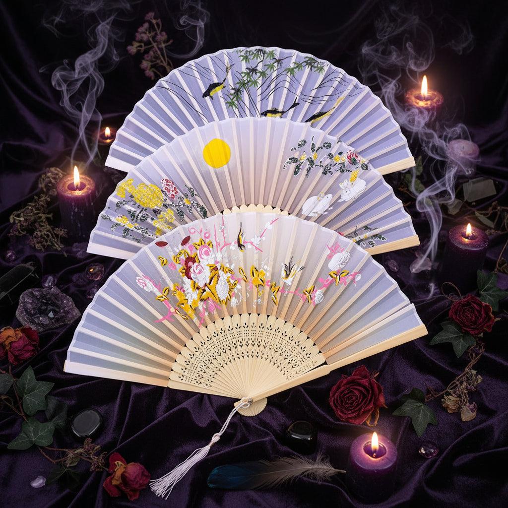 Moonveil Folding Fan