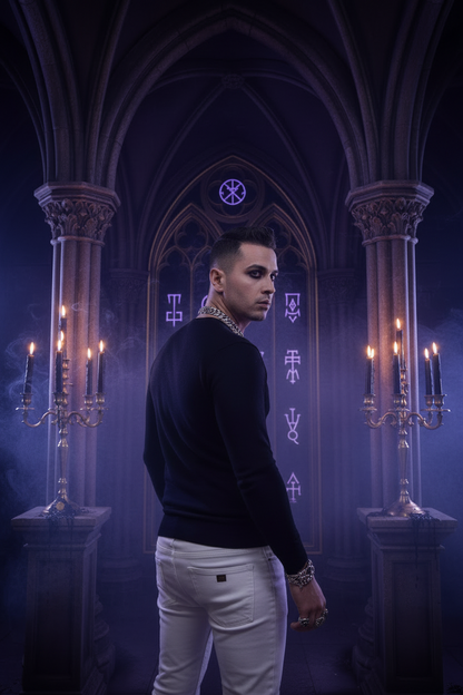Men's Skull Rhinestone Crewneck Sweatshirt 2020 Fashion Sorceress Sanctuary