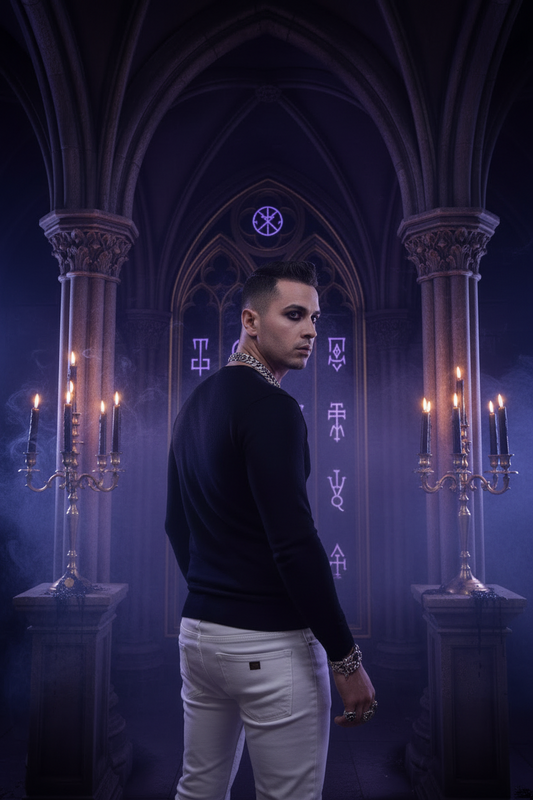 Men's Skull Rhinestone Crewneck Sweatshirt 2020 Fashion Sorceress Sanctuary