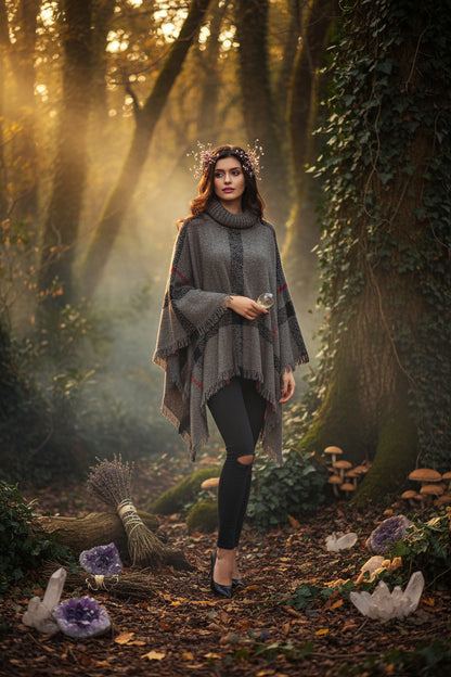 Hedgewitch Fringe Cape, size and scale reference