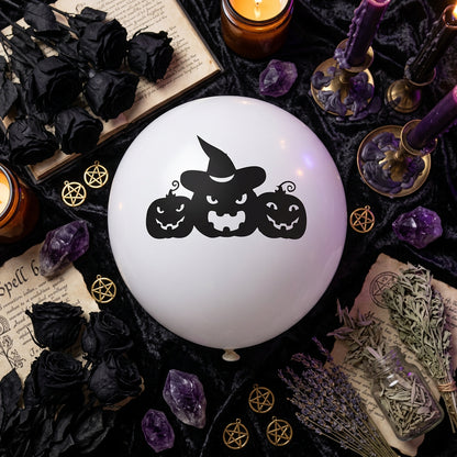 Halloween Skull Black Balloons (Set of Halloween Balloons) Sorceress Sanctuary