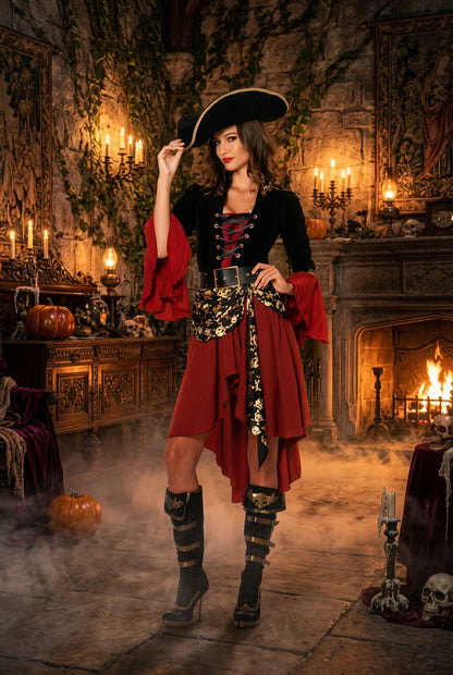 Pirate Queen Costume, view 2