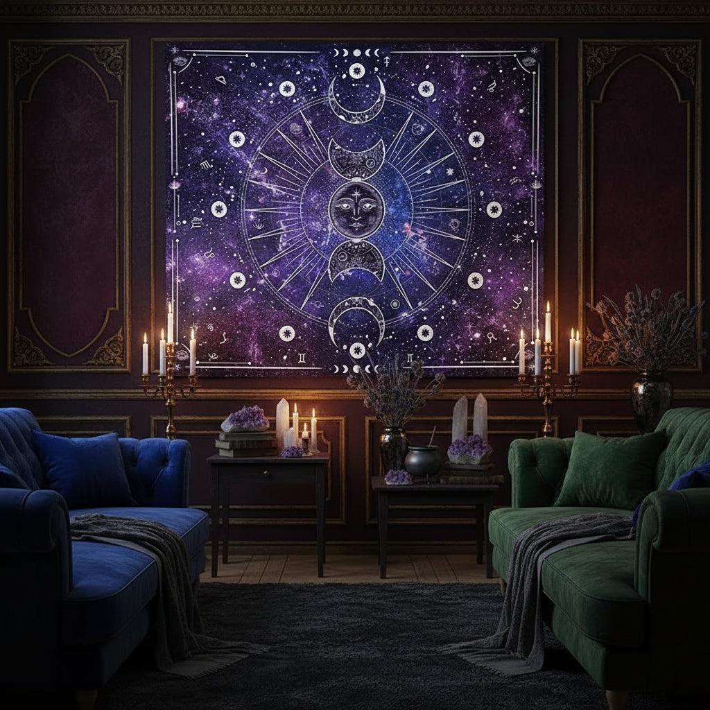 Celestial Space Tapestry Wall Hanging (1 Piece) Sorceress Sanctuary