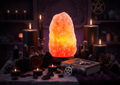 Creative Crystal Salt Lamp Night Light for Bedside Sorceress Sanctuary