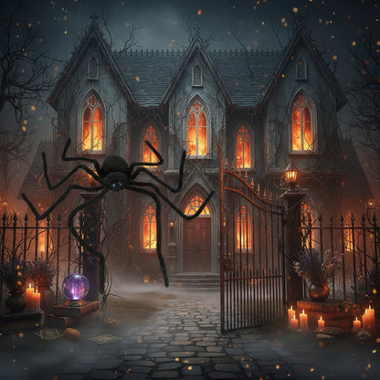 LED Luminous Plush Spider Decoration for Halloween Sorceress Sanctuary