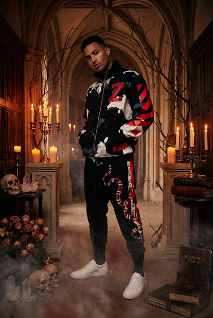 Coral Snake Gothic Style Jogger Pants for Casual Wear Sorceress Sanctuary