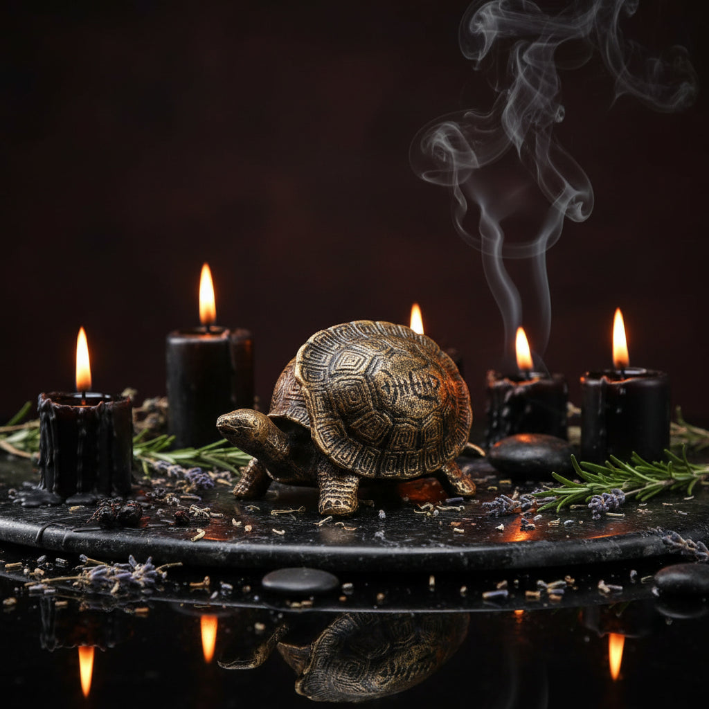 Enchanted Turtle Iron Ashtray, view 3