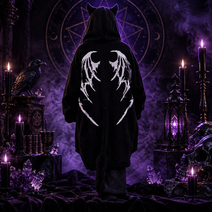 Devilthorn Flare Witch Hoodie, shown in use
