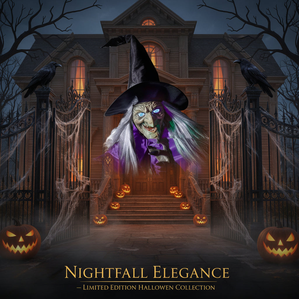 Halloween Flying Witch with Scary Sound Sorceress Sanctuary