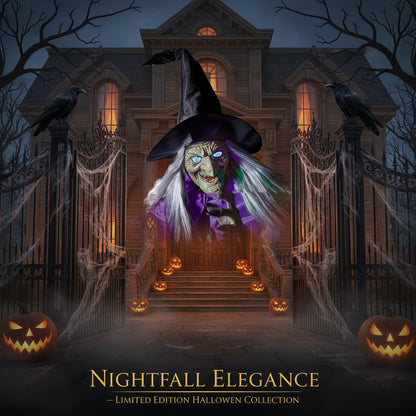 Halloween Flying Witch with Scary Sound Sorceress Sanctuary