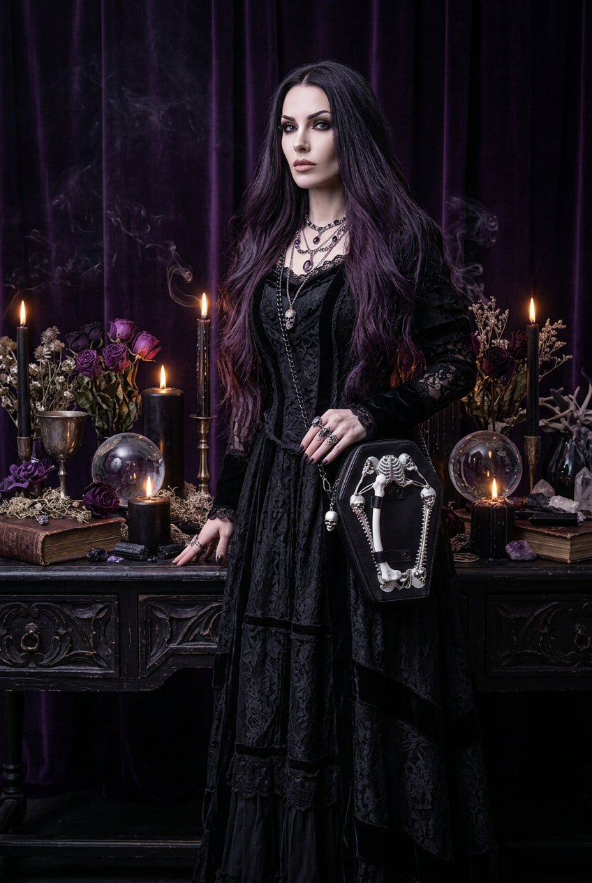 Skull and Bat Shoulder Bag, view 5
