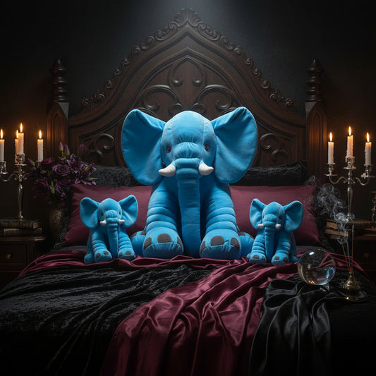 Plush Elephant Toy and Pillow Companion Sorceress Sanctuary
