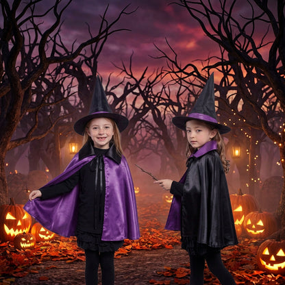 Children's Cape Costume for Halloween Performance Sorceress Sanctuary