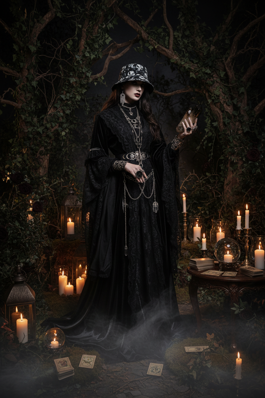 Rose Skull Print Bucket Hat Sorceress Sanctuary