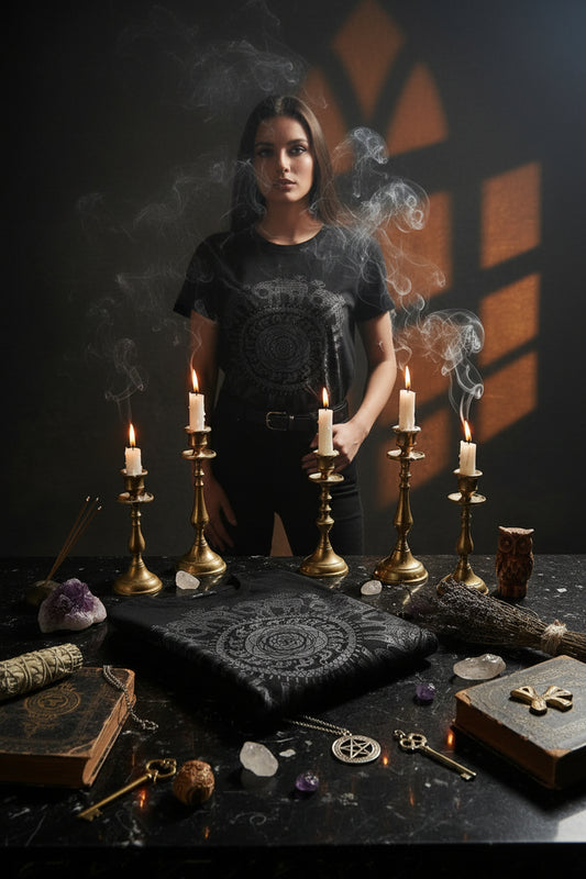 GxxH Plus Size Men's T-Shirt with Elephant Print Sorceress Sanctuary