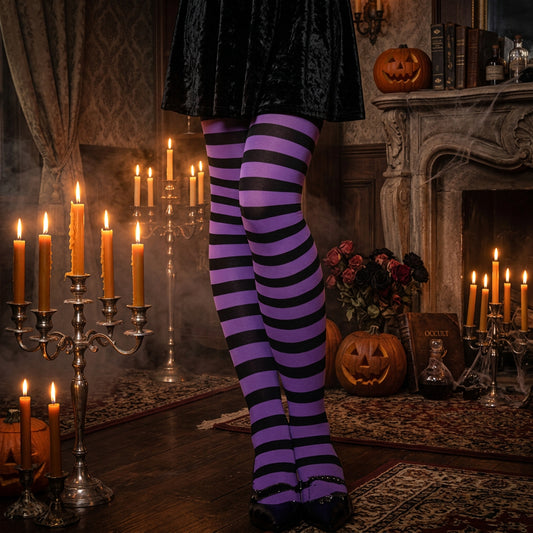 Witching Hour Striped Socks
