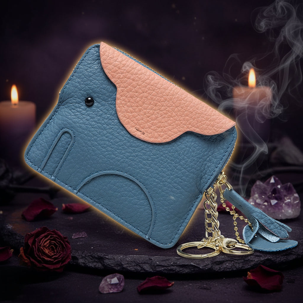 Cute Mini Genuine Leather Elephant Coin Purse Sorceress Sanctuary
