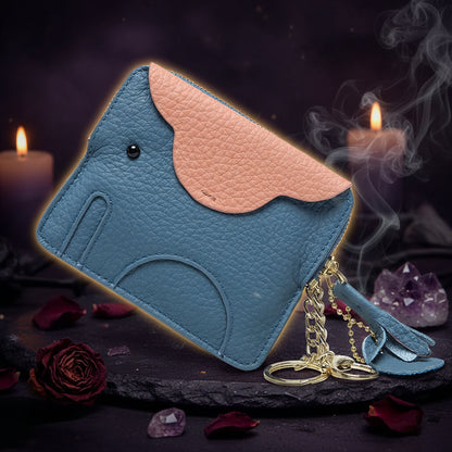 Cute Mini Genuine Leather Elephant Coin Purse Sorceress Sanctuary