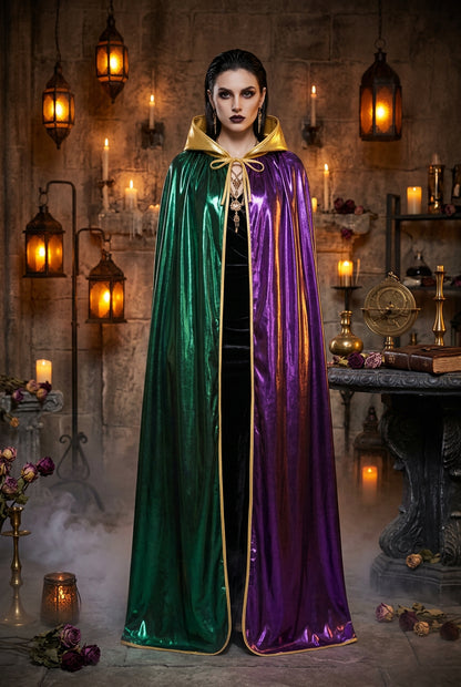 Vintage Mesh Hooded Cape, view 2