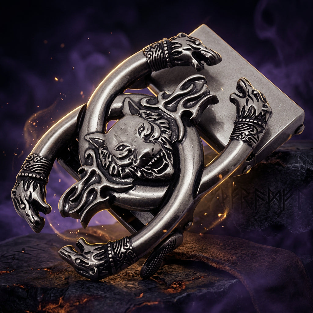 Wolf Head Belt Buckle