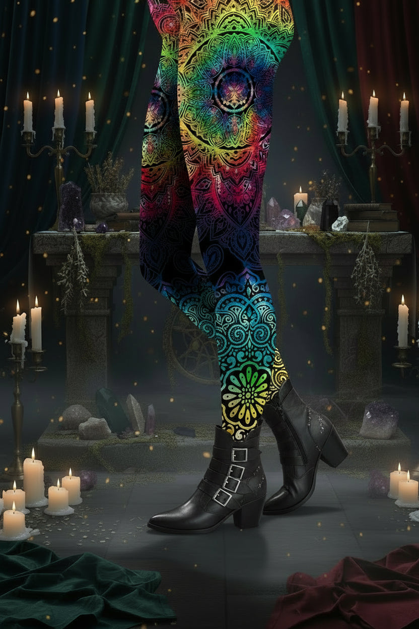 2018 Fashionable Slim Fit Digital Print Leggings Sorceress Sanctuary