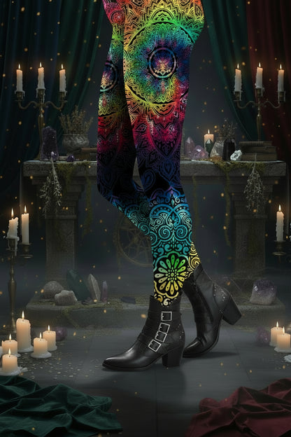 2018 Fashionable Slim Fit Digital Print Leggings Sorceress Sanctuary