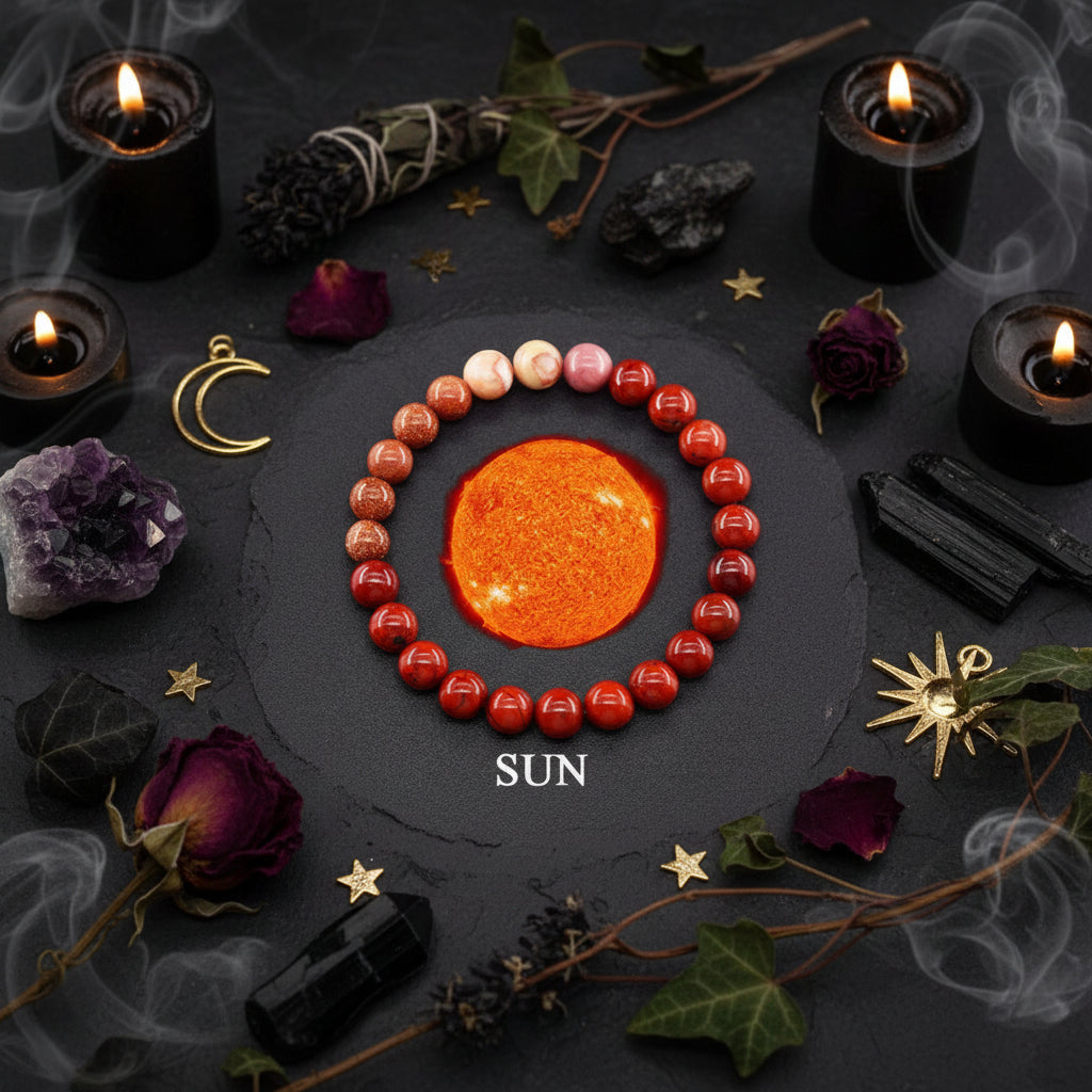 Fashion Jewelry Eight Planets Natural Stone Bracelet Sorceress Sanctuary