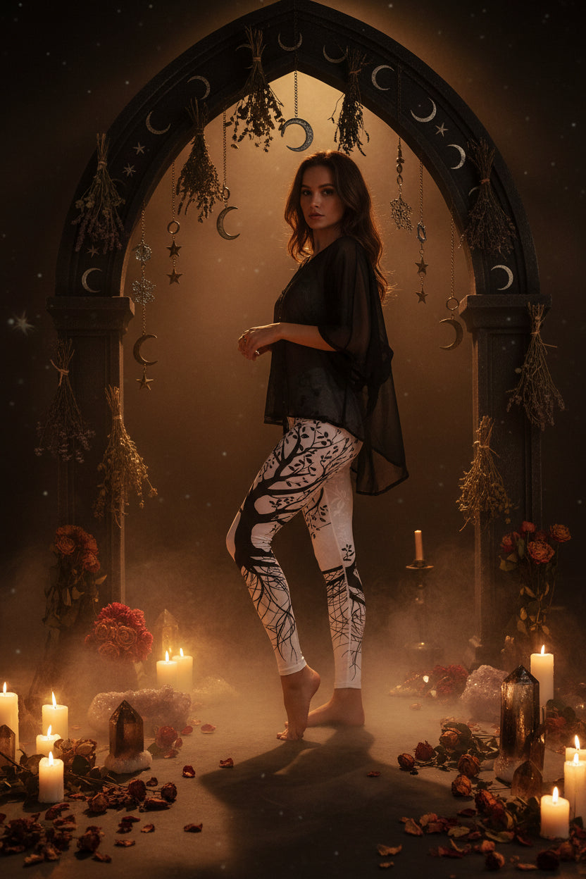 Women's Digital Print Quick-Dry Yoga Pants Sorceress Sanctuary