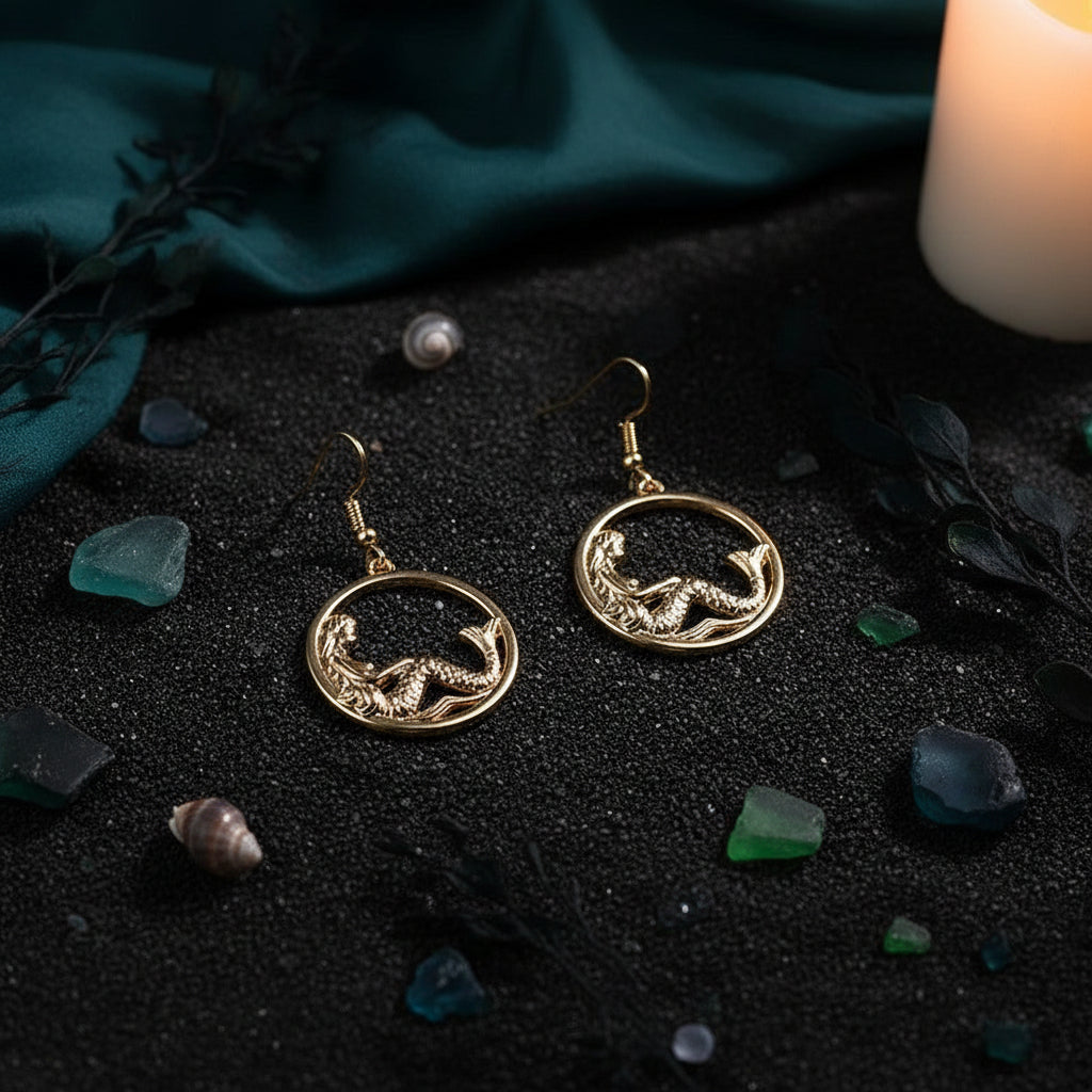 Cute Mermaid Harajuku Earrings for Women (Studs) Sorceress Sanctuary