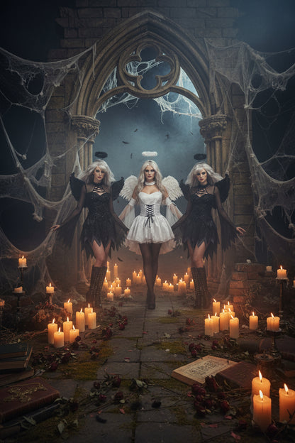 Halloween Costume - Dark Angel, Vampire Bride Outfit Sorceress Sanctuary