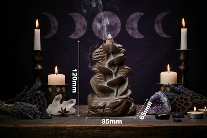 Ceramic Incense Burner for Home and Office Decor Sorceress Sanctuary