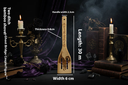 Spooky Spoon Set - Sorceress Sanctuary Bamboo, Devil series / Bamboo spoon 5 pieces set-Bamboo, Carved / Carved Ghost Bridge-Bamboo, Carved / Carved Frog Devil Figure-Bamboo, Carved / Carved Long Leg Devil Figure-Bamboo, Carved / Carved Female Devil Figure