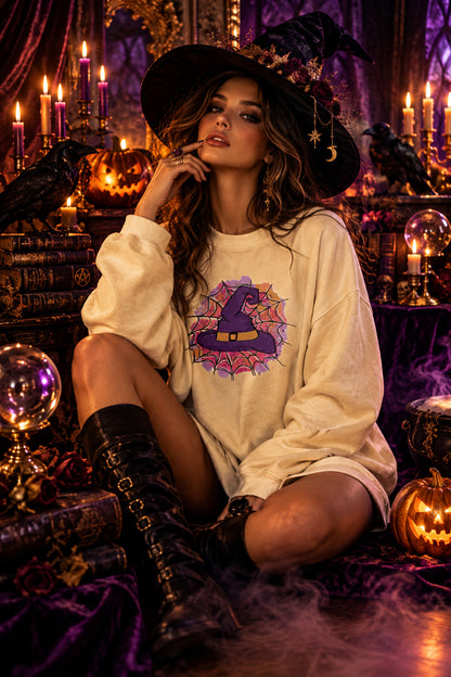 Halloween Print Loose Sweater, product photo 9