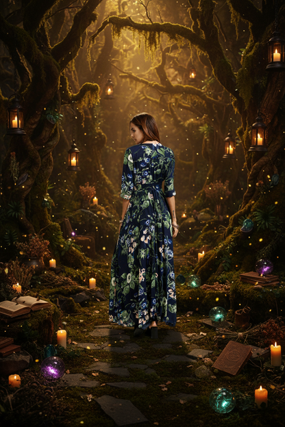 Bohemian Vintage Print Maxi Dress for Women 2020 Sorceress Sanctuary